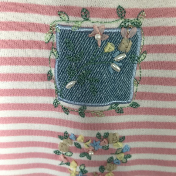 KORET BLOUSE W/LITTLE PEARL BEADS ON FRONT DECOR SIZE L EXCELLENT CONDITION NWOT - Picture 3 of 6